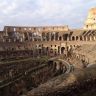 view inside the Colosseum - view in the direction of palatinumaround