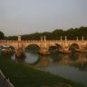 Beautiful Ponte Sant'Angelo at Sunset, Rome - Italy